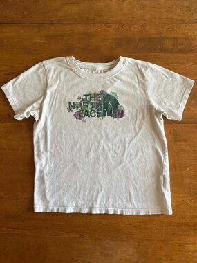 The North Face floral logo tee XL 14/16